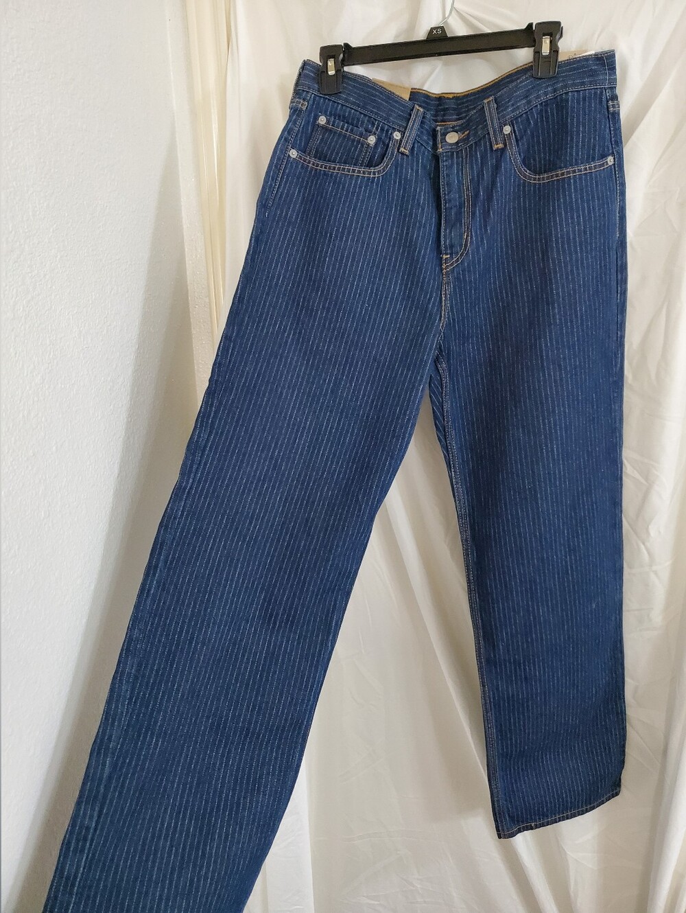 Levi's Low Pro Railroad Stripe Mid Rise Straight Leg Jeans size 30x30 brand new